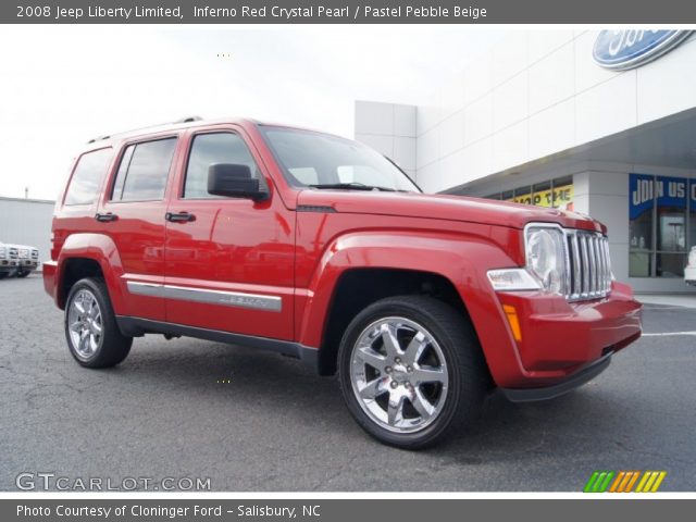 2008 Jeep Liberty Limited in Inferno Red Crystal Pearl