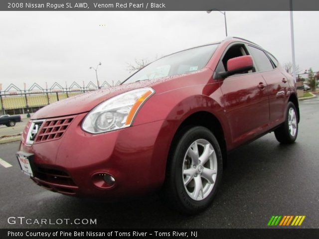 2008 Nissan Rogue SL AWD in Venom Red Pearl