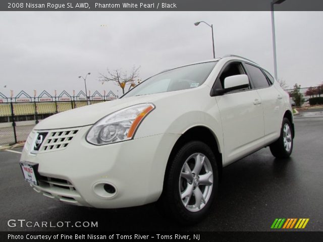 2008 Nissan Rogue SL AWD in Phantom White Pearl