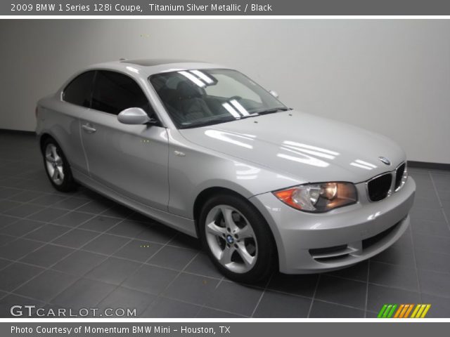 2009 BMW 1 Series 128i Coupe in Titanium Silver Metallic