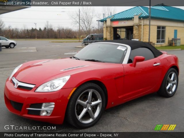 2008 Saturn Sky Roadster in Chili Pepper Red