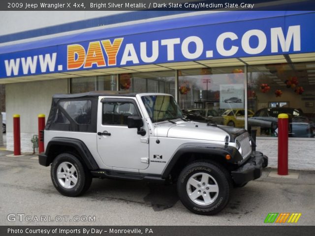 2009 Jeep Wrangler X 4x4 in Bright Silver Metallic