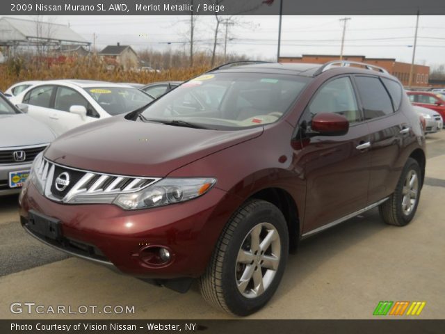 2009 Nissan Murano SL AWD in Merlot Metallic