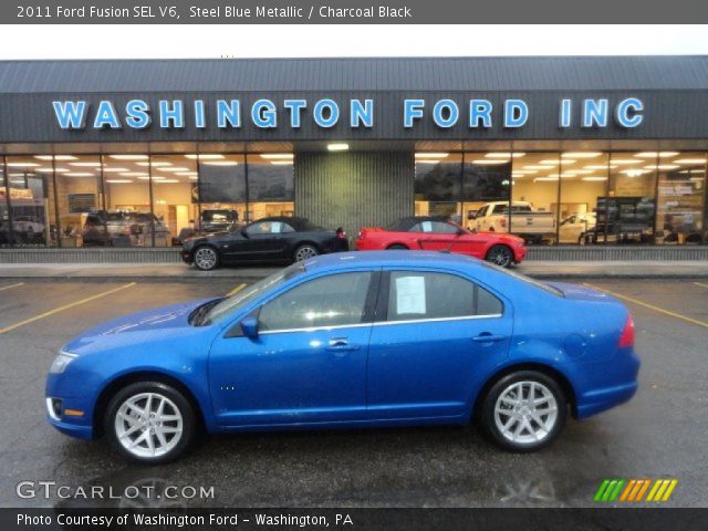2011 Ford Fusion SEL V6 in Steel Blue Metallic