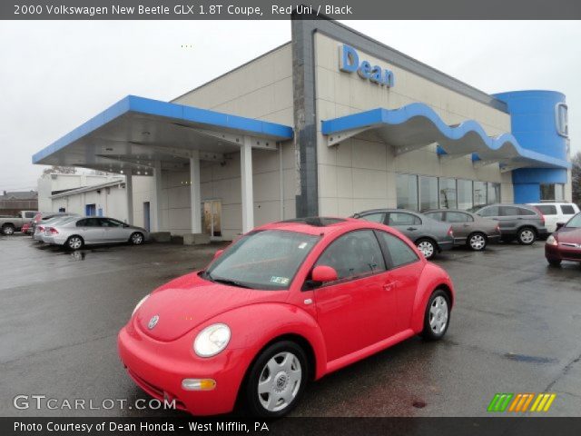 2000 Volkswagen New Beetle GLX 1.8T Coupe in Red Uni