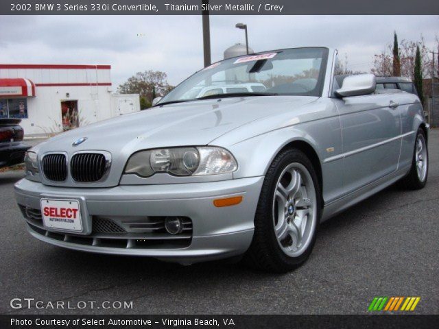 2002 BMW 3 Series 330i Convertible in Titanium Silver Metallic