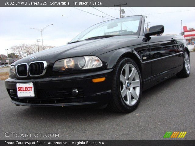 2002 BMW 3 Series 325i Convertible in Jet Black