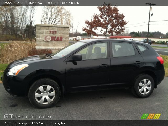 2009 Nissan Rogue S AWD in Wicked Black