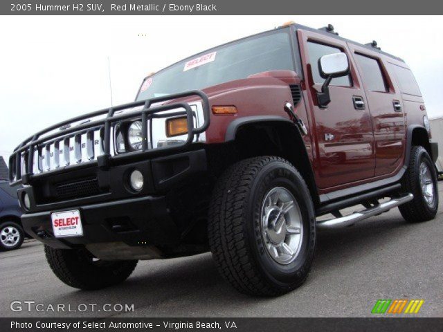 2005 Hummer H2 SUV in Red Metallic