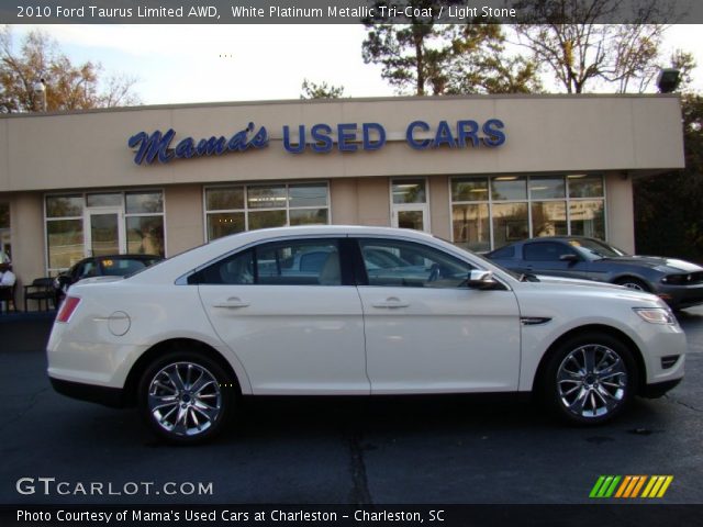 2010 Ford Taurus Limited AWD in White Platinum Metallic Tri-Coat