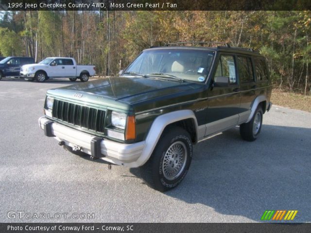 1996 Jeep Cherokee Country 4WD in Moss Green Pearl