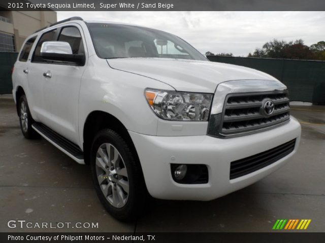 2012 Toyota Sequoia Limited in Super White
