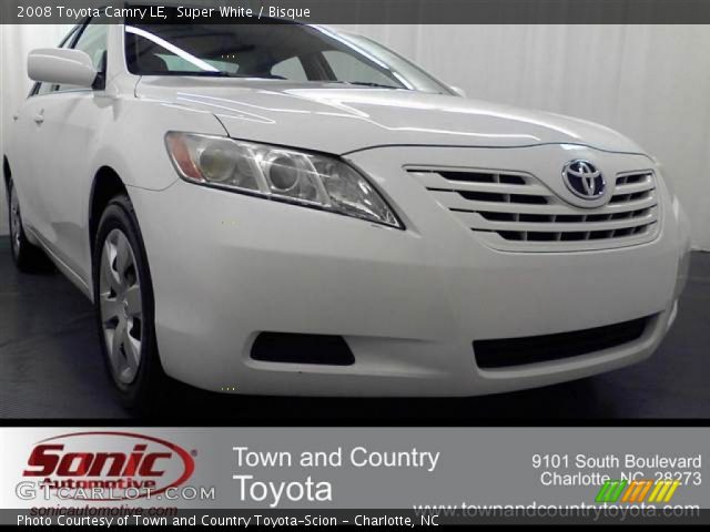 2008 Toyota Camry LE in Super White
