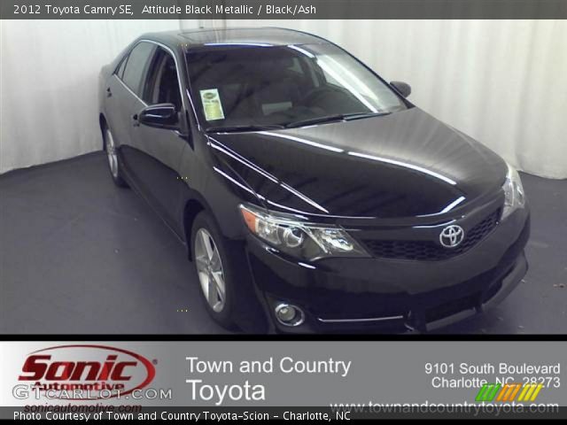 2012 Toyota Camry SE in Attitude Black Metallic