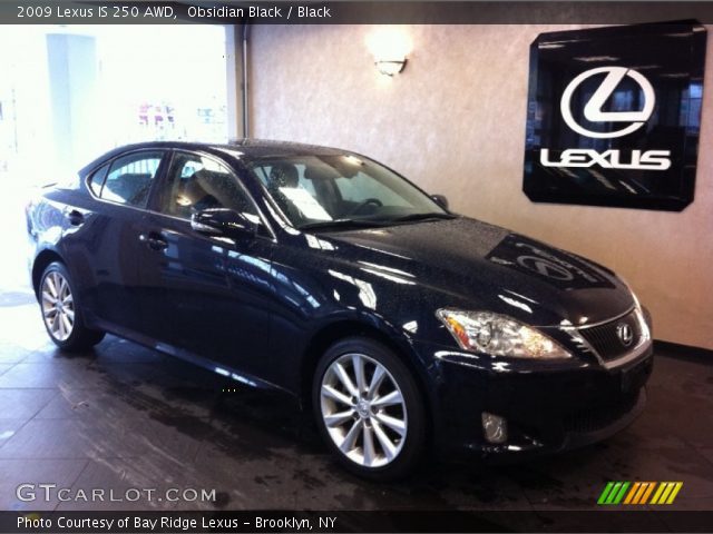 2009 Lexus IS 250 AWD in Obsidian Black
