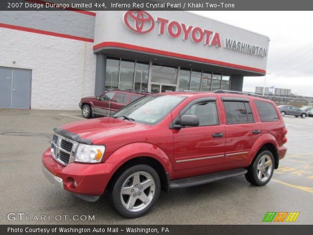 2007 Dodge Durango Limited 4x4 in Inferno Red Crystal Pearl