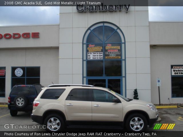 2008 GMC Acadia SLE in Gold Mist Metallic