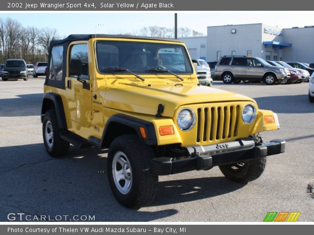 2002 Jeep Wrangler Sport 4x4 in Solar Yellow