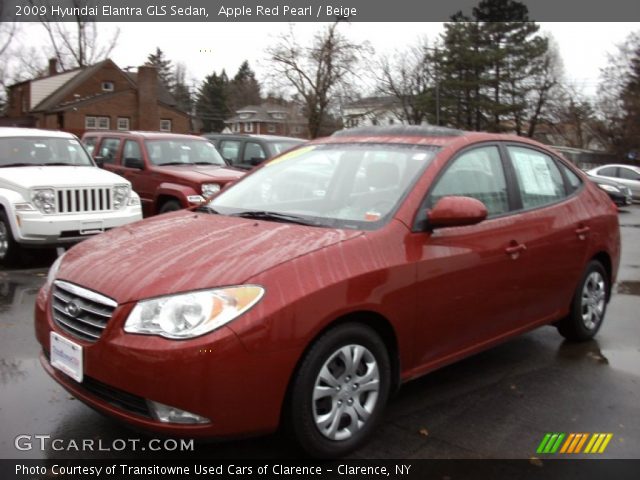 2009 Hyundai Elantra GLS Sedan in Apple Red Pearl