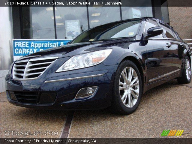 2010 Hyundai Genesis 4.6 Sedan in Sapphire Blue Pearl