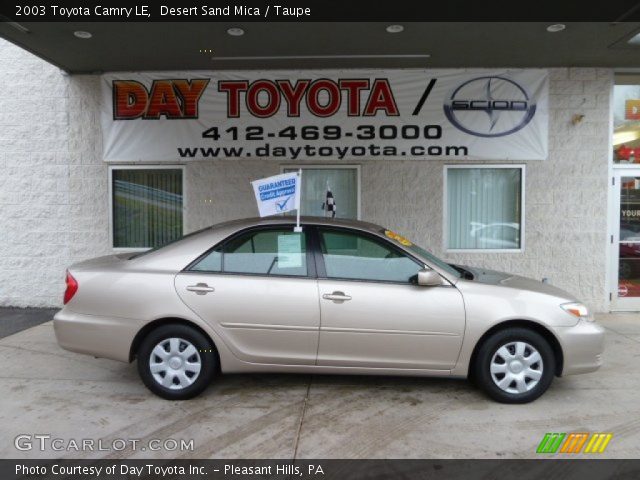 2003 Toyota Camry LE in Desert Sand Mica