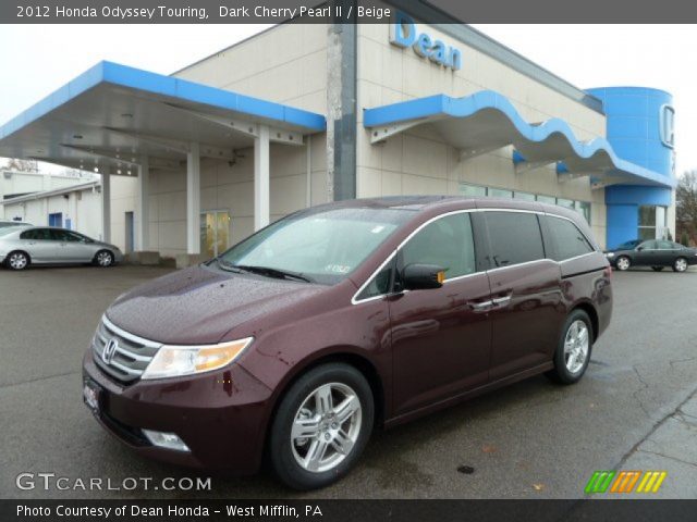 2012 Honda Odyssey Touring in Dark Cherry Pearl II