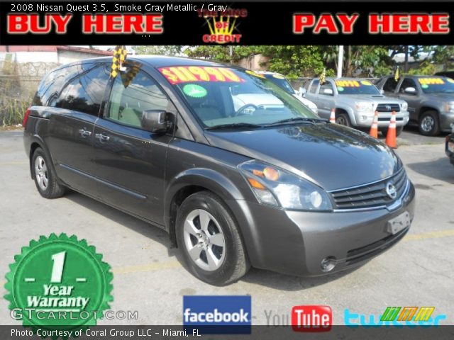 2008 Nissan Quest 3.5 in Smoke Gray Metallic