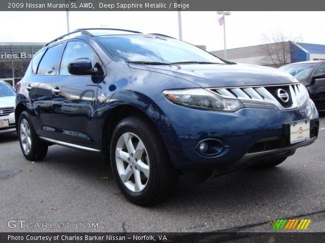 2009 Nissan Murano SL AWD in Deep Sapphire Metallic