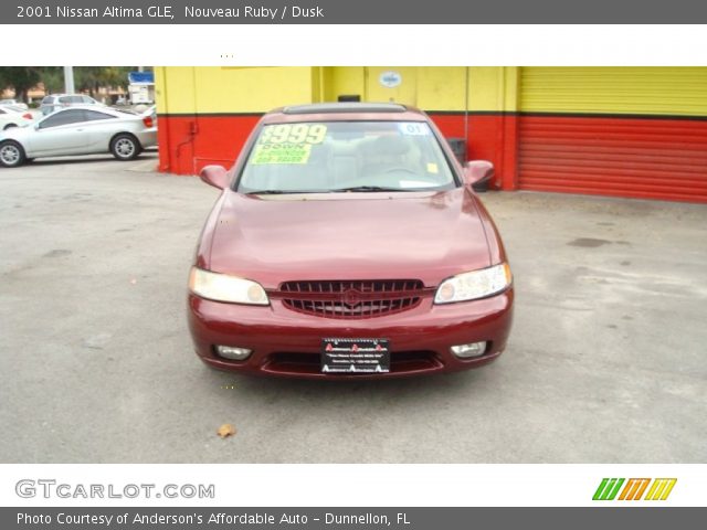 2001 Nissan Altima GLE in Nouveau Ruby