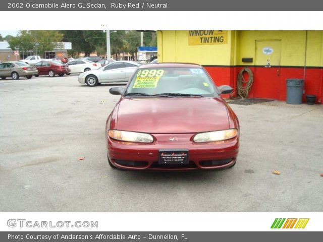 2002 Oldsmobile Alero GL Sedan in Ruby Red