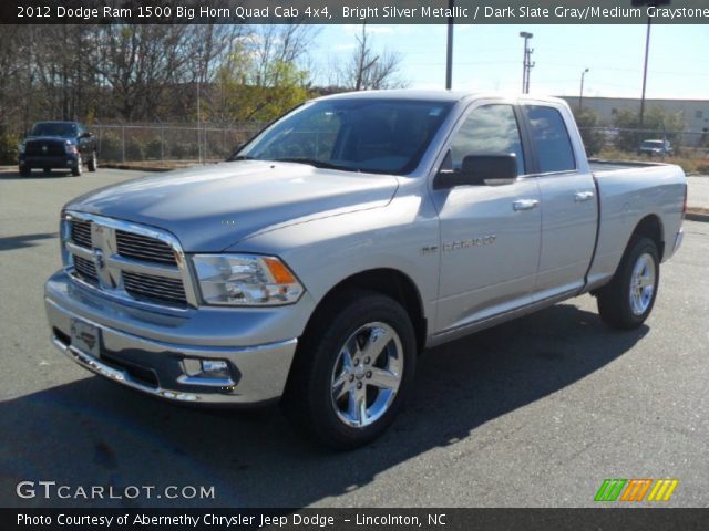 2012 Dodge Ram 1500 Big Horn Quad Cab 4x4 in Bright Silver Metallic