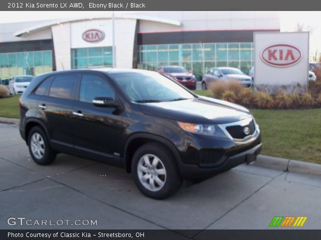 2012 Kia Sorento LX AWD in Ebony Black