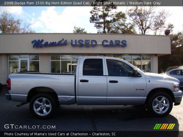 2008 Dodge Ram 1500 Big Horn Edition Quad Cab in Bright Silver Metallic