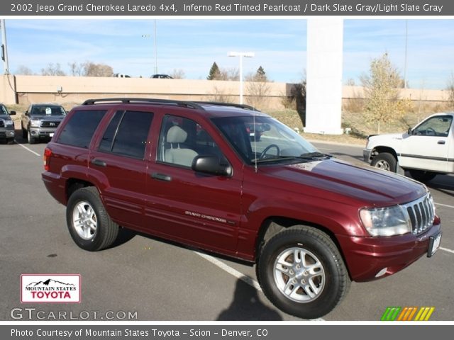 2002 Jeep Grand Cherokee Laredo 4x4 in Inferno Red Tinted Pearlcoat