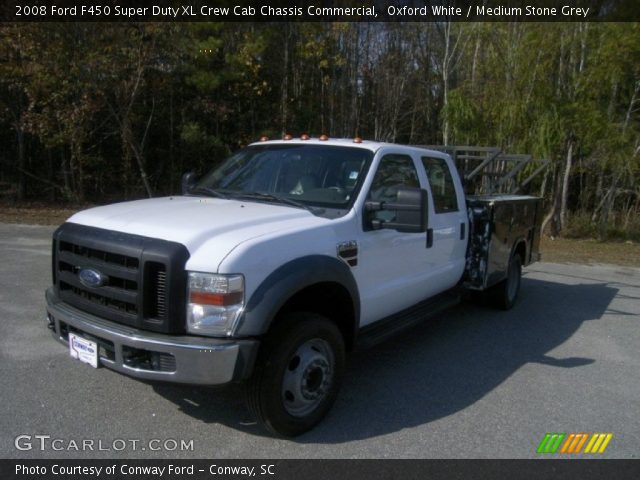 2008 Ford F450 Super Duty XL Crew Cab Chassis Commercial in Oxford White