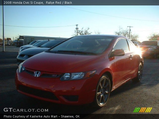 2008 Honda Civic Si Coupe in Rallye Red