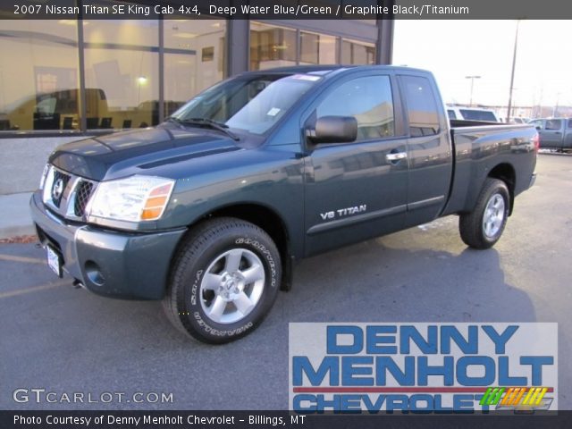 2007 Nissan Titan SE King Cab 4x4 in Deep Water Blue/Green
