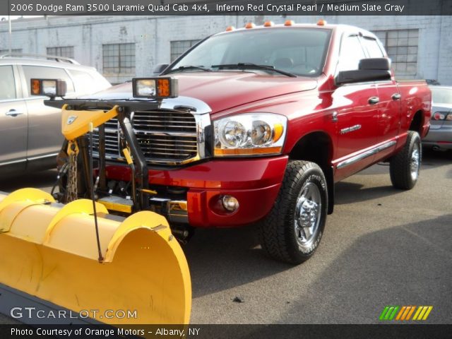 2006 Dodge Ram 3500 Laramie Quad Cab 4x4 in Inferno Red Crystal Pearl