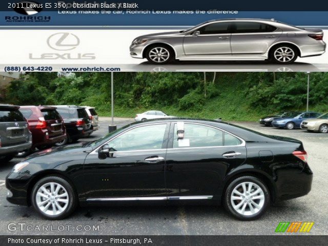 2011 Lexus ES 350 in Obsidian Black