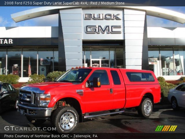 2008 Ford F250 Super Duty Lariat SuperCab 4x4 in Red