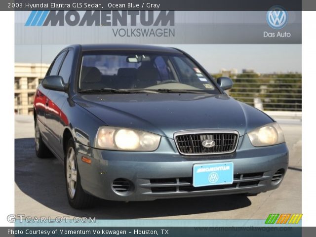 2003 Hyundai Elantra GLS Sedan in Ocean Blue
