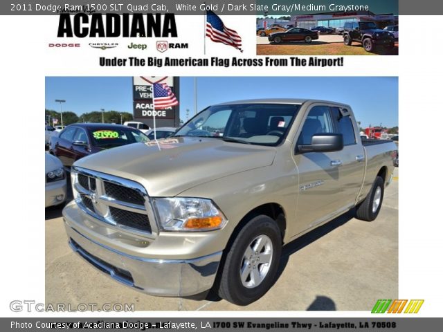 2011 Dodge Ram 1500 SLT Quad Cab in White Gold