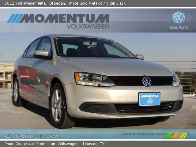 2012 Volkswagen Jetta TDI Sedan in White Gold Metallic