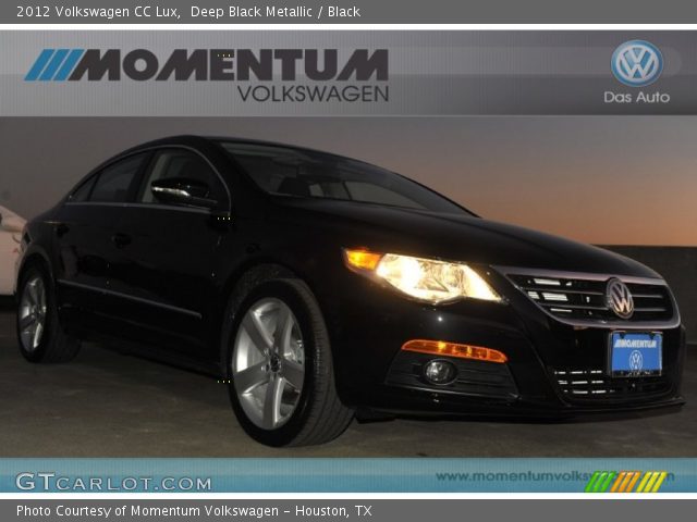 2012 Volkswagen CC Lux in Deep Black Metallic