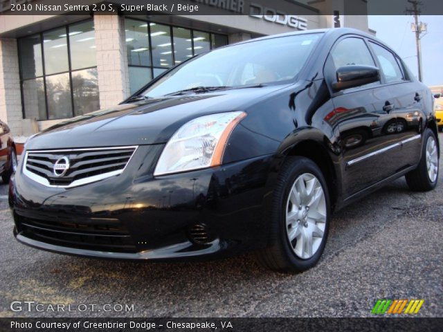 2010 Nissan Sentra 2.0 S in Super Black