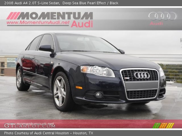 2008 Audi A4 2.0T S-Line Sedan in Deep Sea Blue Pearl Effect