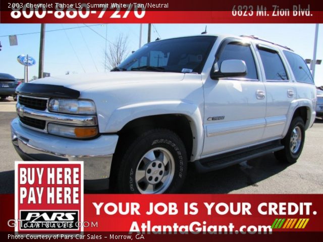 2003 Chevrolet Tahoe LS in Summit White