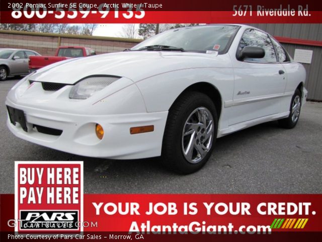 2002 Pontiac Sunfire SE Coupe in Arctic White