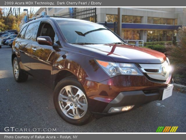 2009 Acura MDX Technology in Dark Cherry Pearl