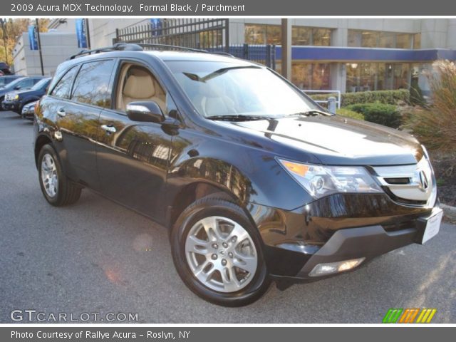 2009 Acura MDX Technology in Formal Black
